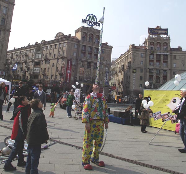 баланс на голове