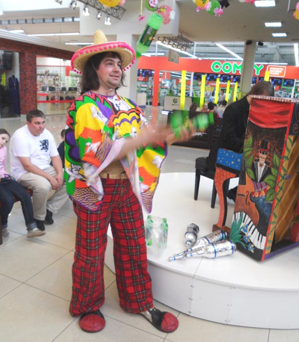 жонглирование бутылками