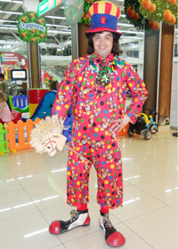 костюм клоуна своими руками в разноцветный горошек