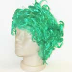 зеленый парик